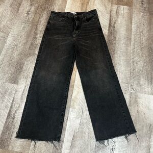 Forever 21 Charcoal Wide-Leg Jeans